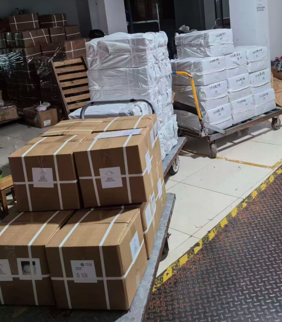 Logistics label applied, awaiting pickup